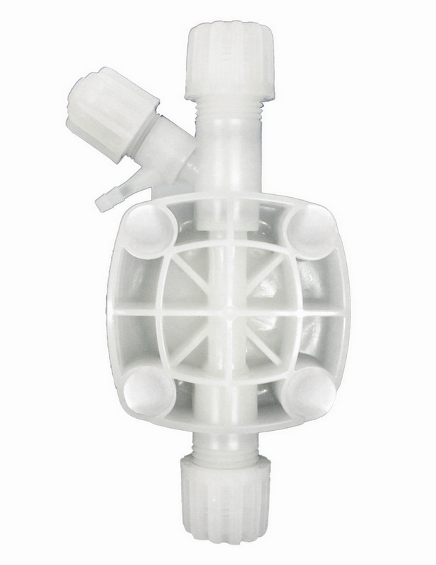 Головка насоса DLX 1-15 л/ч автомат, PVDF, CER, DUTRAL