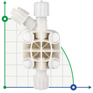 Головка насоса DLX 1-15 л/ч (eONE 20-30), PVDF, CER, DUTRAL